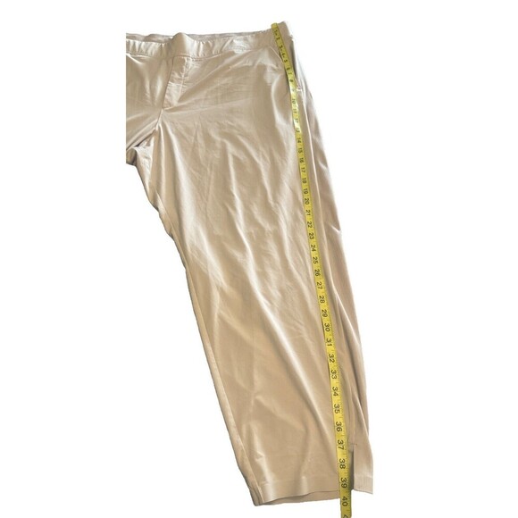 Athleta Brooklyn Ankle Pant Cream Lightweight Pockets Travel Stretch size 22 - Picture 9 of 10